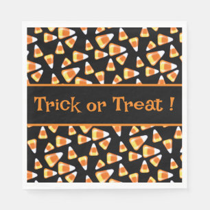 Halloween candy pattern, fun candy corn treats napkin