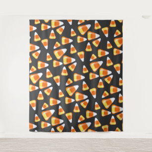 Halloween candy pattern, fun candy corn treats   tapestry