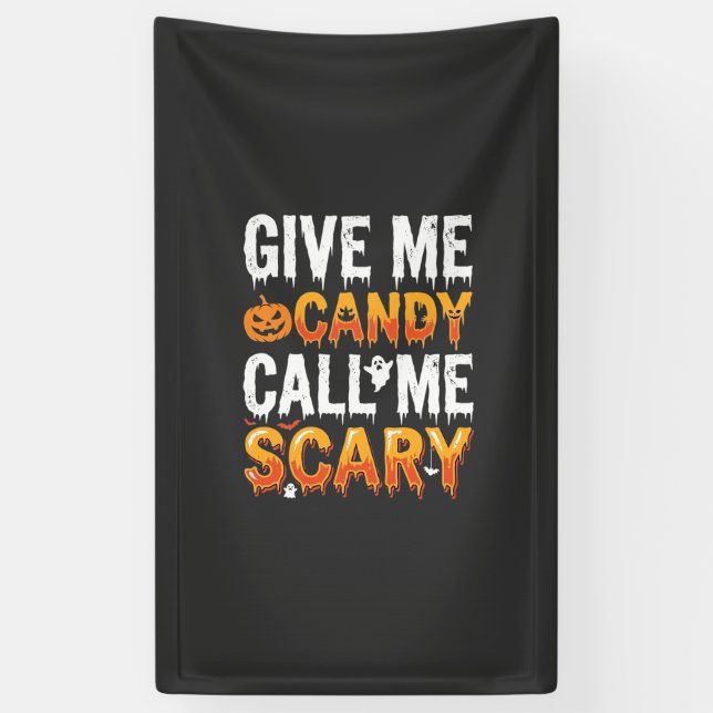 Halloween Candy Scary Ghost Design_1 Banner (Vertical)