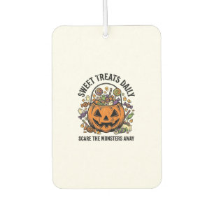 Halloween Candy Shirt Cute Monster Treat Design_1 Car Air Freshener