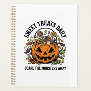 Halloween Candy Shirt Cute Monster Treat Design_1 Planner