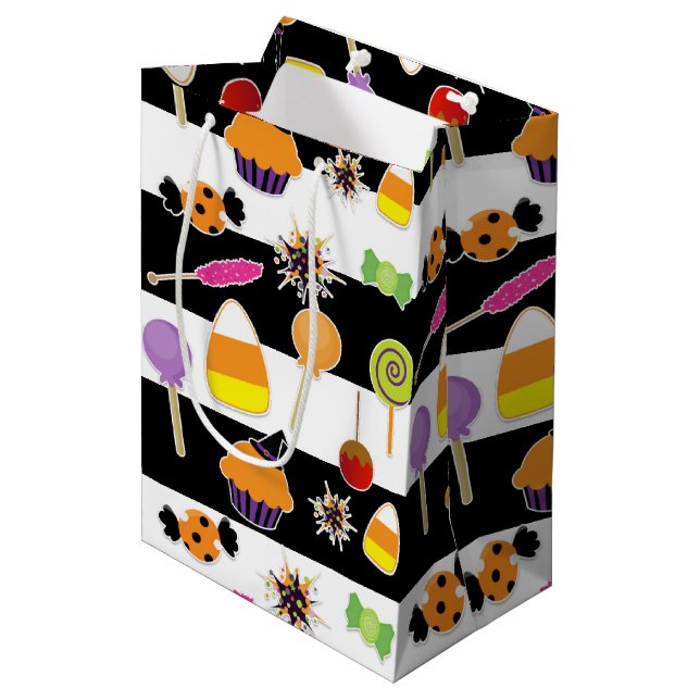 Halloween Candy Sweets Party Gift Bag (Front Angled)