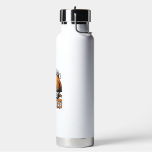 Halloween Candy Wasted Vintage Spooky Shirt Design Water Bottle