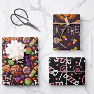 Halloween Candy Wrapping Paper Sheet