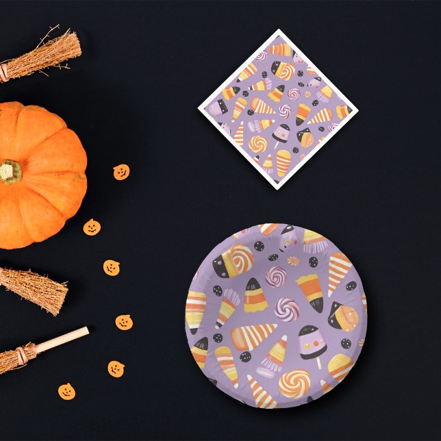 Halloween Candycorn Paper Plate (Creator Uploaded)