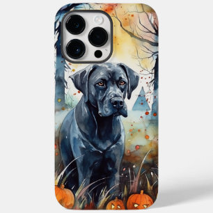 Halloween Cane Corso With Pumpkins Scary Case-Mate iPhone 14 Pro Max Case