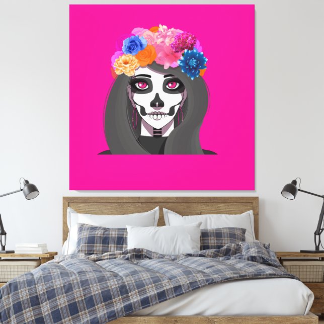Halloween  canvas print (Insitu(Bedroom))