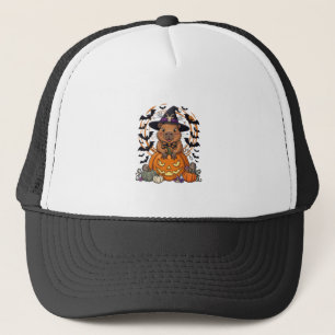 Halloween Capybara Witch Hat Pumpkin Bats Potions