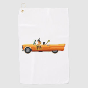 halloween car golf towel