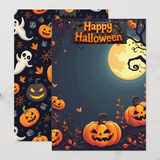 halloween card (Front/Back)