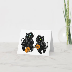 Halloween Card Black Cat 1