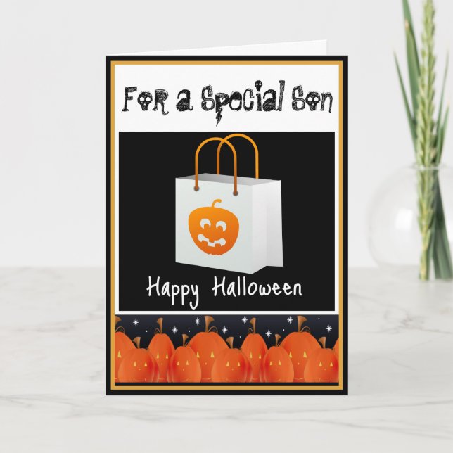 Halloween Card for Son (Front)