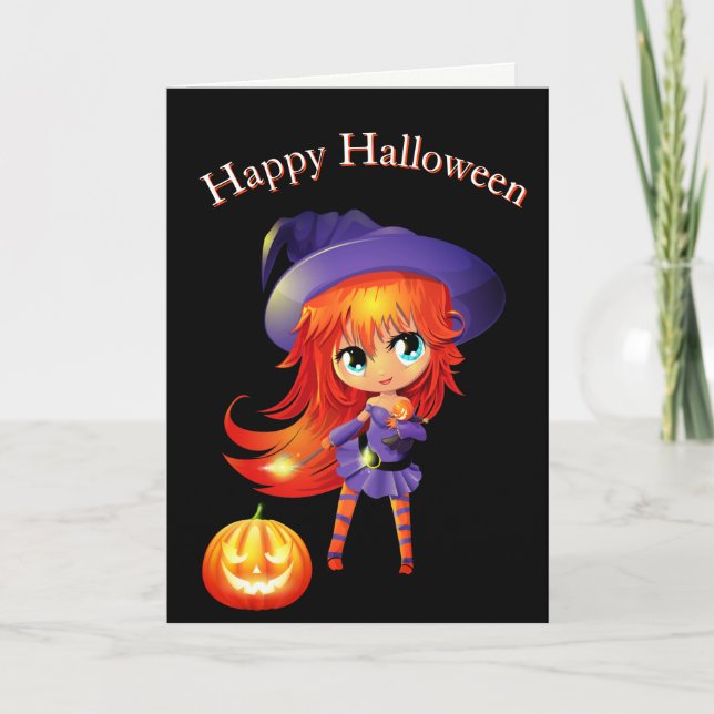 Halloween Card-Witch Card (Front)