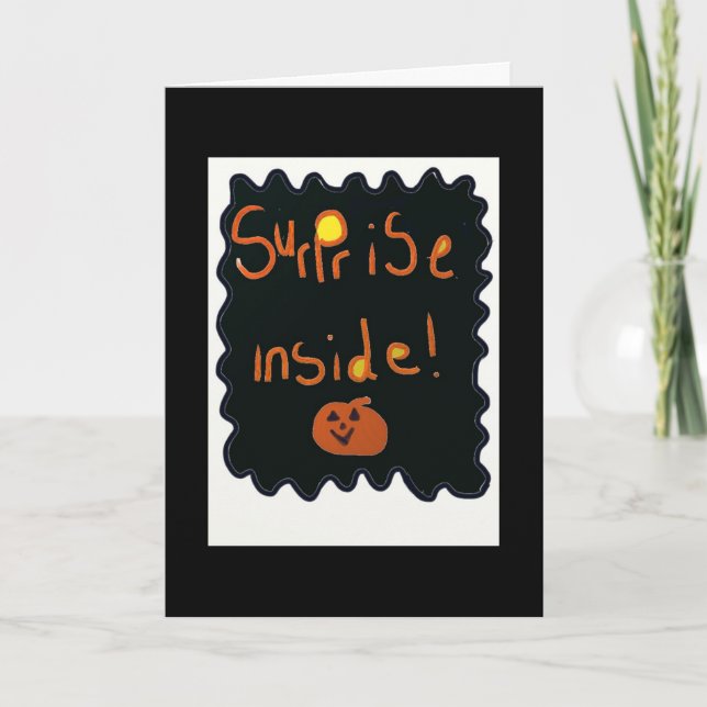 Halloween Card with a surprise inside (Front)