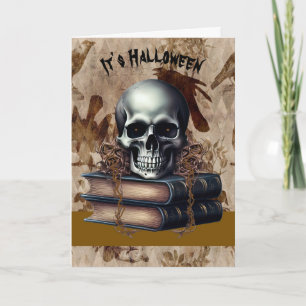 Halloween Card with Skeleton