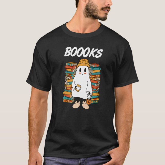 Halloween carnival  ghost book costume books T-Shirt (Front)