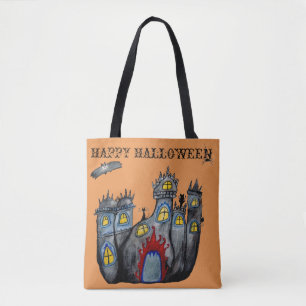 Halloween Castle Art Tote Bag