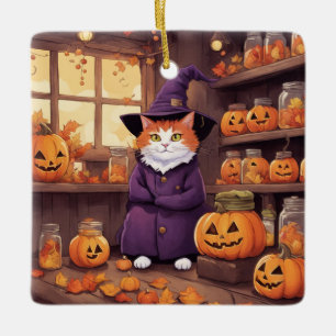 halloween cat #2 ornament
