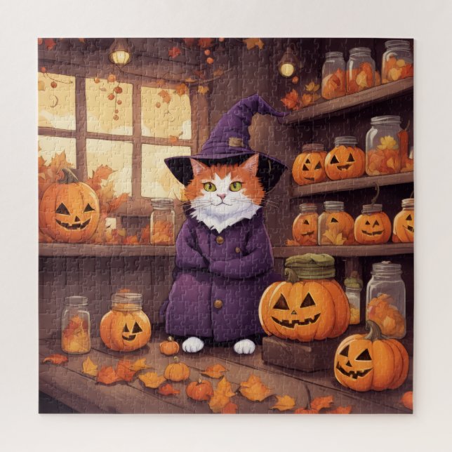 halloween cat #2 puzzle (Vertical)