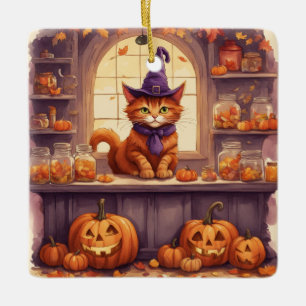halloween cat #3 ornament