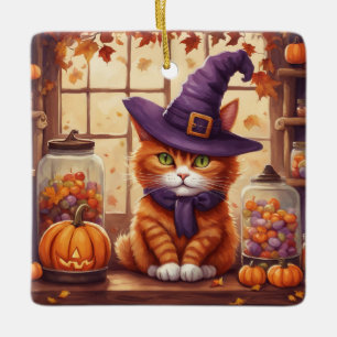halloween cat #4 ornament