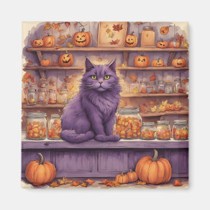 halloween cat #5 magnet