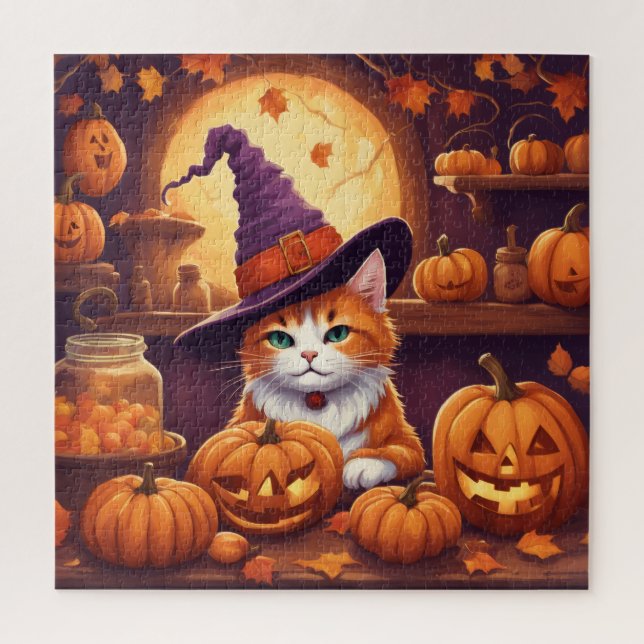 halloween cat #7 puzzle (Vertical)