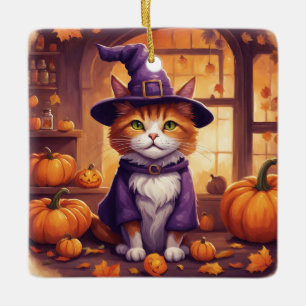 halloween cat #8 ornament