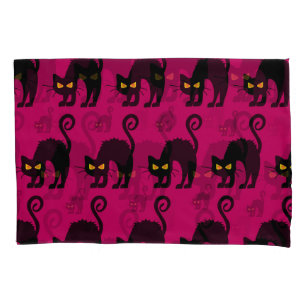 Halloween Cat: Abstract Seamless Pattern Pillowcase