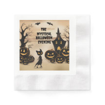 Halloween Cat and Haunted House