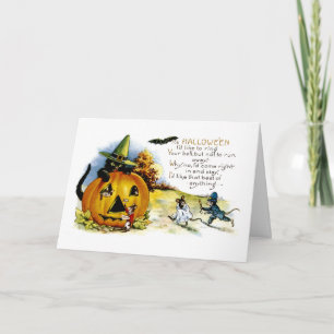 Halloween Cat and Mouse Card
