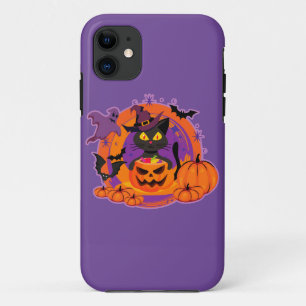 Halloween Cat And Pumpkins Case-Mate iPhone Case