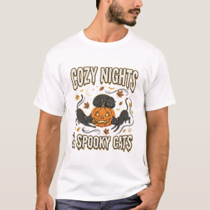 Halloween Cat Autumn Magic T-Shirt