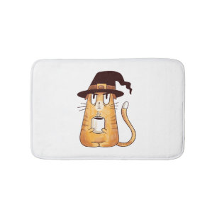 Halloween cat                              bath mat