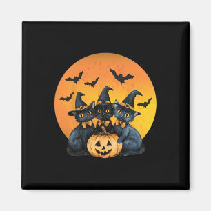 Halloween Cat Black Cat Halloween Scary Cat Angry Magnet