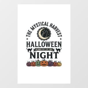 Halloween Cat Black Cats Pumpkins Vintage Funny_1