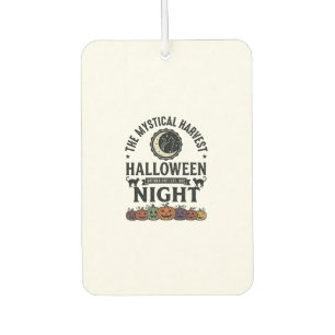 Halloween Cat Black Cats Pumpkins Vintage Funny_1 Car Air Freshener