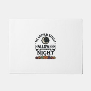 Halloween Cat Black Cats Pumpkins Vintage Funny_1 Doormat