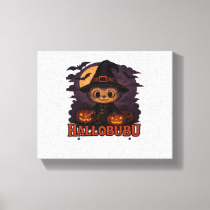 Halloween  Cat  Boo  Illustration Classic T-Shirt Canvas Print