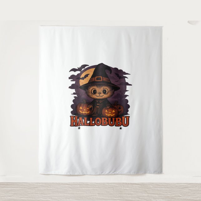 Halloween  Cat  Boo  Illustration Classic T-Shirt Tapestry (Front)