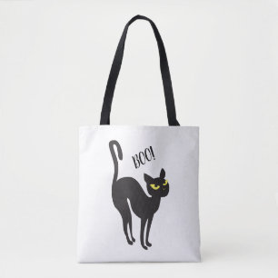 Halloween Cat. BOO! - "Treat or Trick" Trend Tote Bag