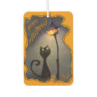 Halloween cat  car air freshener