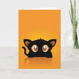 Halloween cat card