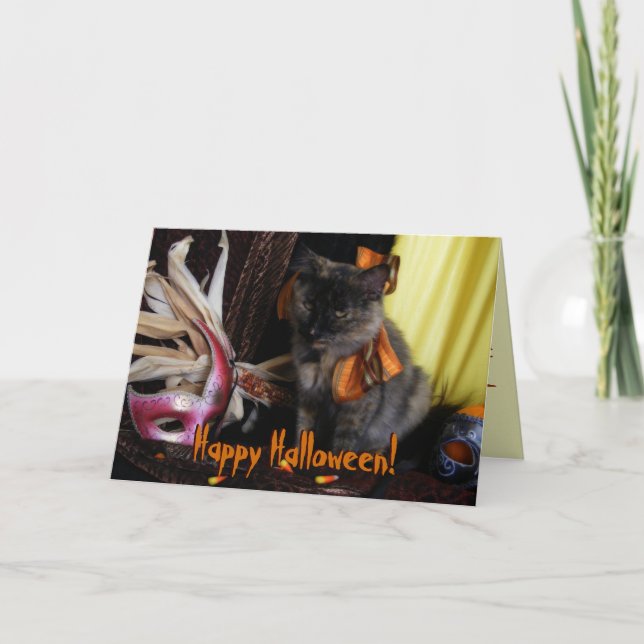 Halloween Cat Card (Front)