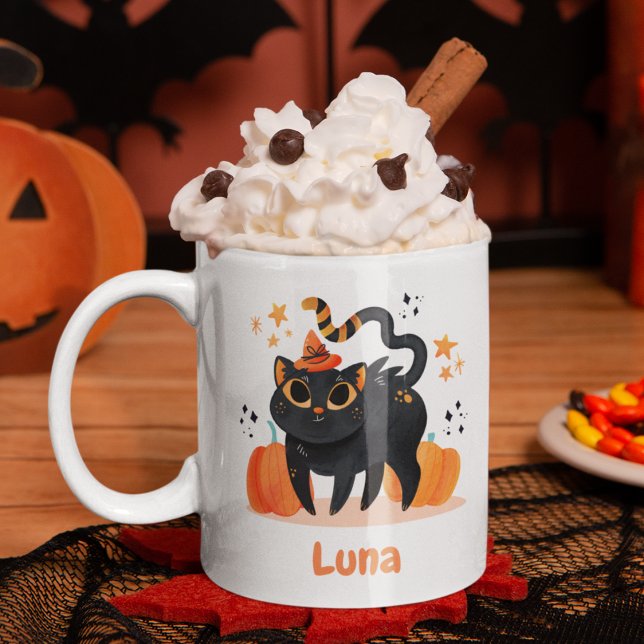 Halloween Cat Coffee Mug (Creator Uploaded)