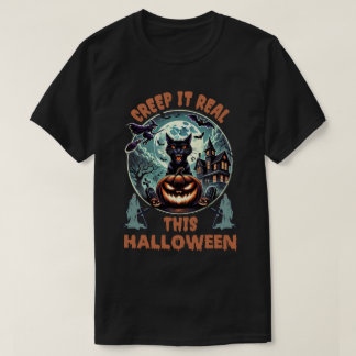Halloween cat : Creep it real this halloween T-Shirt
