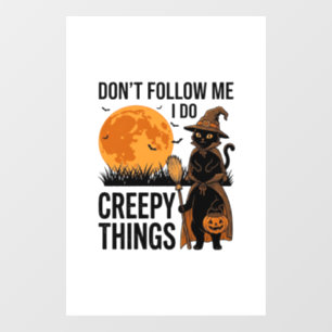 Halloween Cat Creepy Things Funny Witch_1