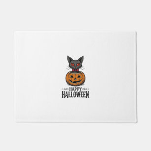 Halloween Cat Cute Pumpkin Vintage Spooky_1 Doormat