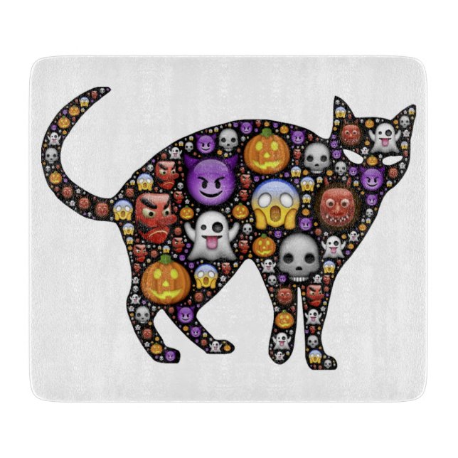 HALLOWEEN CAT CUTTING BOARD (Front)