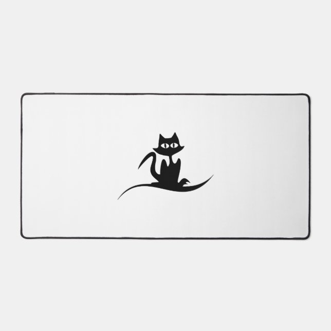 Halloween cat desk mat (Front)